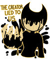 The Creator Lied To Us - Sticker. by Hooni