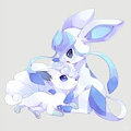 Vulpix and glaceon