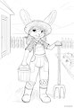 Bunny Farmer Girl by jamesfoxbr