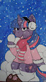 Twilight Sparkle enjoying the snow