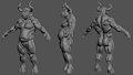 minotaur 3d sculpt WIP