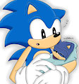 Classic Sonic and Baby Samuel :3