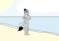 Merel the Wolfess's Naked Beach Day