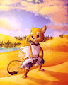 Art Challenge #7 - Sir Mouse scouting the sand dunes