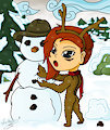 Rhunia's Snowman by Leskaya