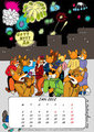 Fox Calendar 1: January 2012 by Micke