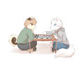 Pent and Arthur play Chess by pentrep