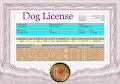 Loupy's dog license