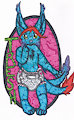 Stained Glass Style Baby Badge: Tresh