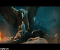 Candid Great Eagle Foot Tease from The Hobbit (GIF)