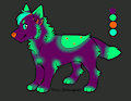 Kimo The Neon Husky Pup