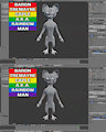 Blender 3D Modeling Character Project