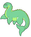 Cute Cryptid Stickers: LochNess Monster