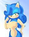 Female Sonic by DarkMythicCat