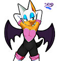 Rouge the bat fan art by ShadowDblocky