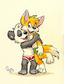 Undies hug! by pandapaco