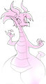 Pink dragon by NoriNoir