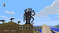 slender man pixel in minecraft
