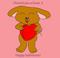 Cute Puppy Digital Valentines Card