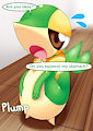 Snivy is worried about the owner