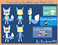 Cedric Blue Fox Reference Sheet 2018 by randomced859