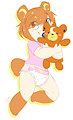 A Teddi Bear With Her Teddy Bear