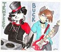 Tempest and Buck Music couples badges