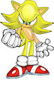 Super Sonic Sonic Adventure Artwork remake PNG
