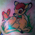 Bambi tattoo (second step) by BuickSkylark