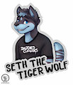 Seth The Tiger Wolf - Badge
