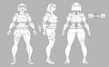 Character design: cyberpunk bruiser