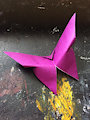 purple butterfly origami