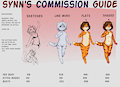 Commission price guide by SynnfulTiger