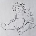 cute inflatable dragon