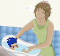 Sonic's First Bath