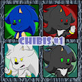 Chibis #1 - Sonic, Shadow, Silver and Mephiles