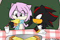 Ven and Shadow Pizza date by VenTheHedgehog