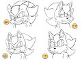 Werefox Expression Sketches