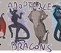 *ADOPTABLES*_Dragons