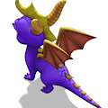 Spyro swings his tail by Tinderfox