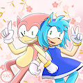Pink Sonic Blue Amy