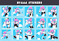 NyaaaFoxX Telegram Sticker Pack (by Pulex)