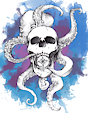 Skull and Octopus Tattoo