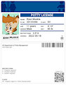 Potty License for Auzzie