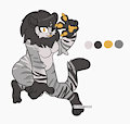 Adopt Open - Silver and Gold Tiger Lady