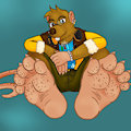 (ART BY Seamaster)  Otto has a weird obsession with showing people his feet by AnOwlboy