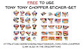 Free - Tony Tony Chopper Sticker-Set