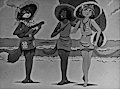 1920's Beach Girls-Vintage Color