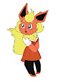 Flareon schoolgirl