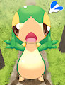 Snivy asks you to hold me. by Cidea